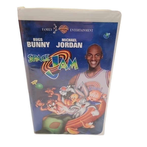 Warner Brothers Space Jam VHS Vintage 90's Tape in Clamshell Case Michael Jordan - Picture 1 of 13
